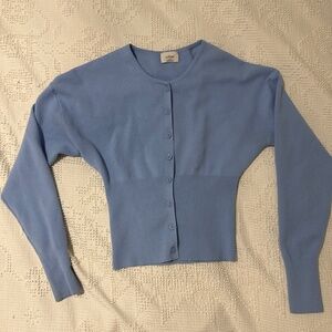Aritzia Wilfred Golightly cardigan in dayflower blue xs